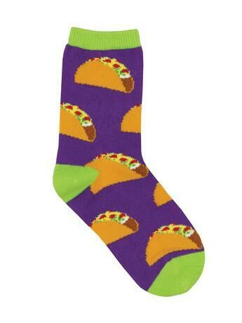 Purple Tacos Kids Socks