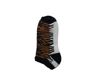 Tiger Pattern Shorty Ankle Socks