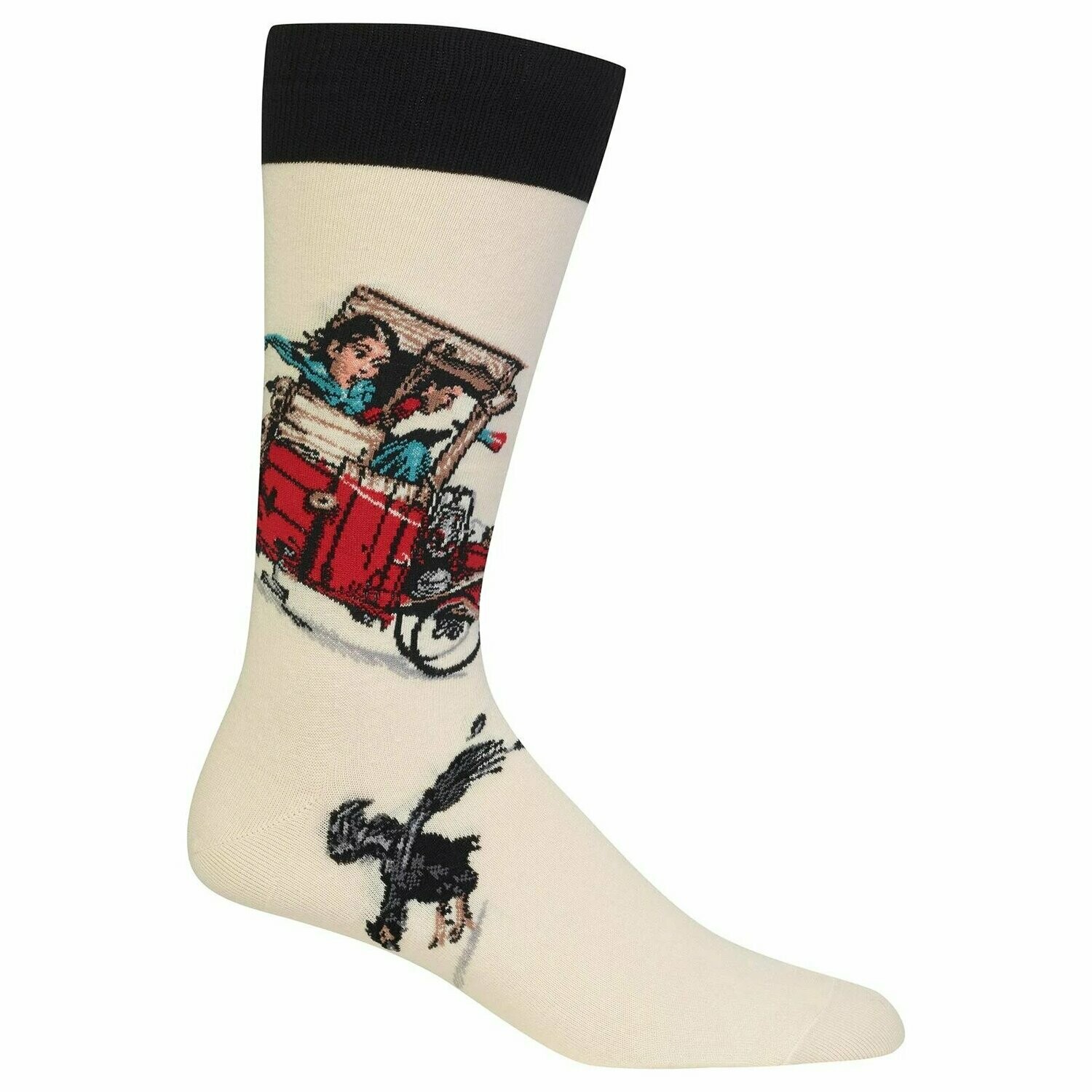 Norman Rockwell Saturday Evening Post Collection Soap Box Racer Crew Socks