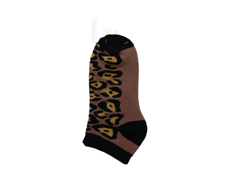 Leopard Pattern Shorty Ankle Socks