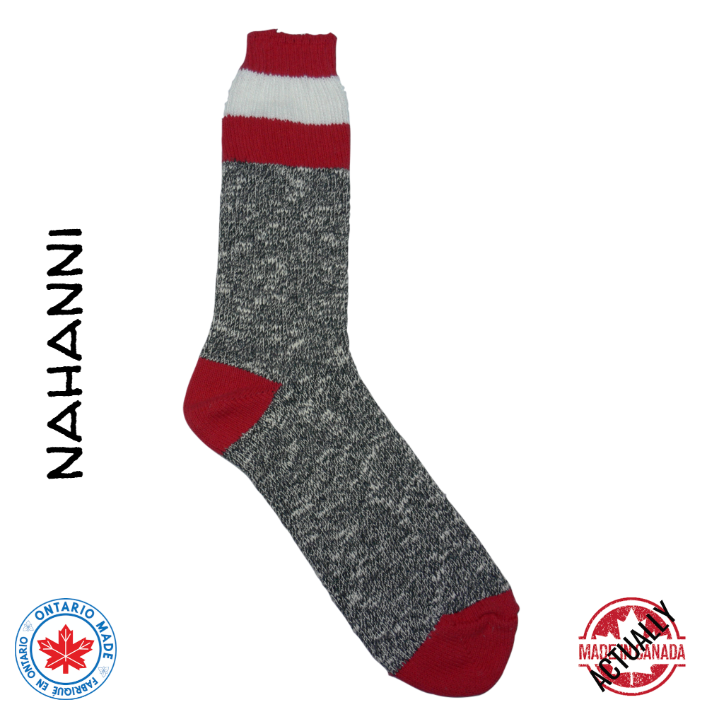 Nahanni Cotton Boot Sock - Red