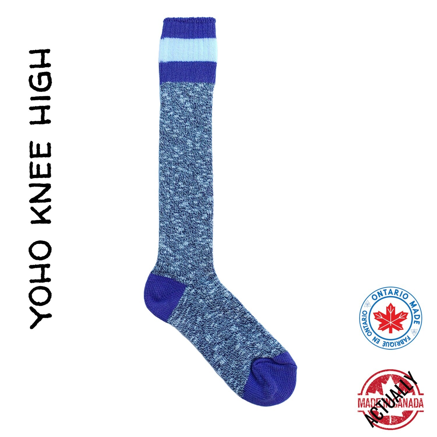 Yoho Cotton Knee High Sock - Purple