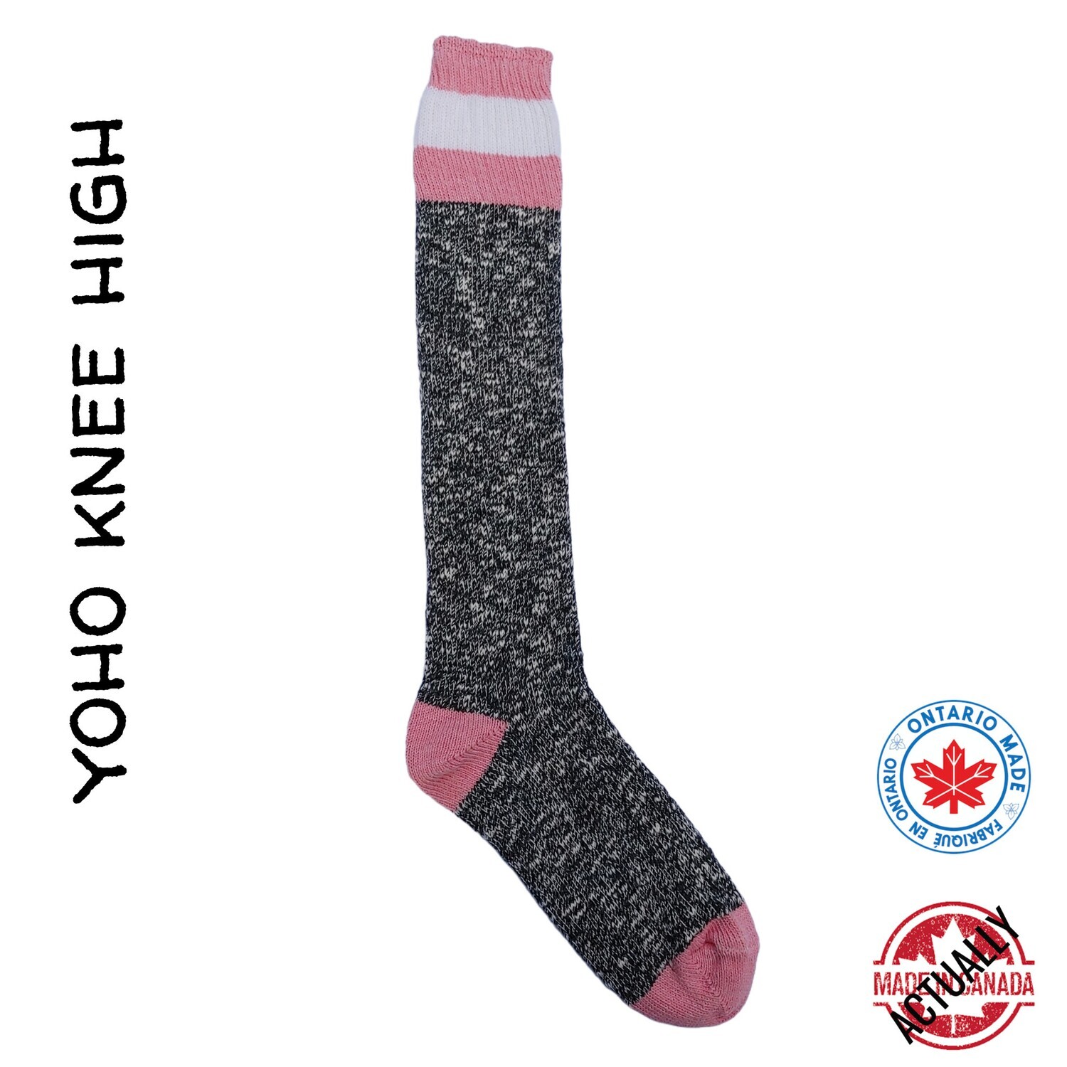 Yoho Cotton Knee High Sock - Pink