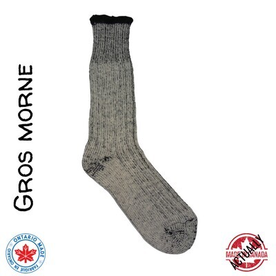 Gros Morne Heavy Wool Boot Sock, Size: L, Color: Black