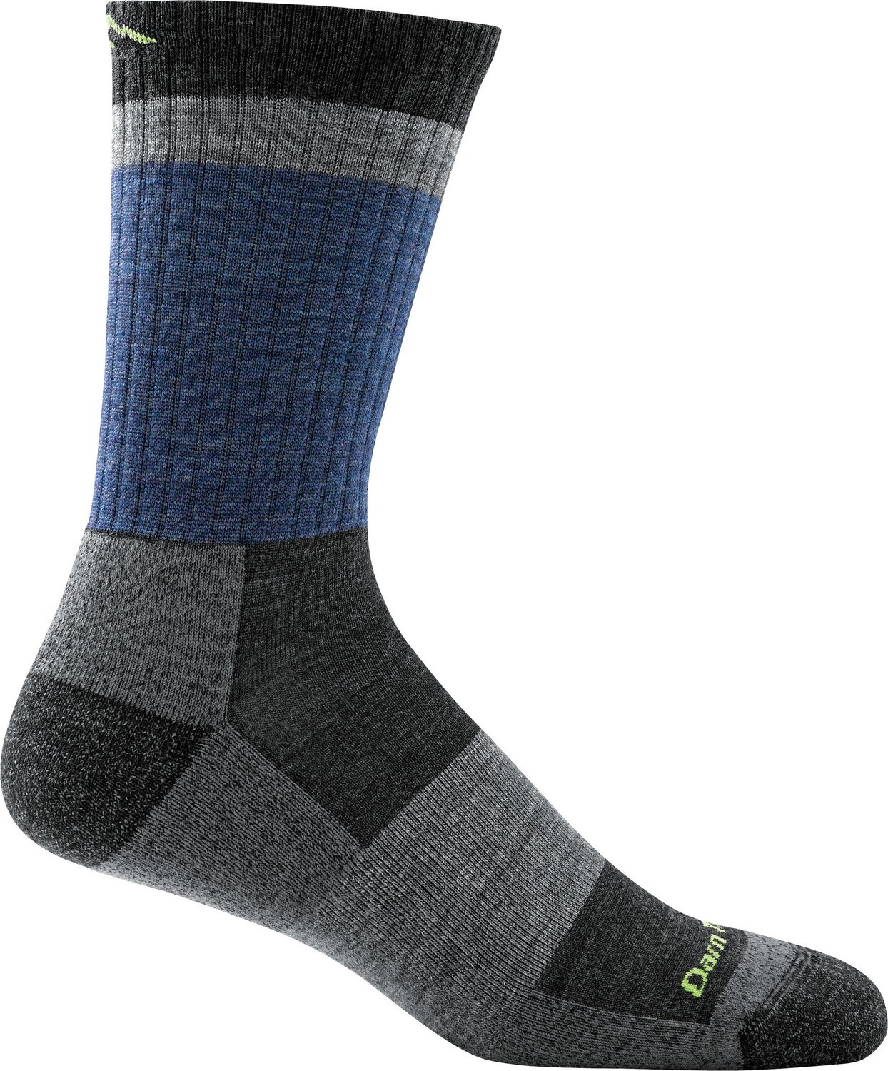 Men&#39;s/Unisex 1924 Heady Stripe Micro Crew Lightweight Cushion Hiking Sock XL Size, Size: XL, Color: Blue