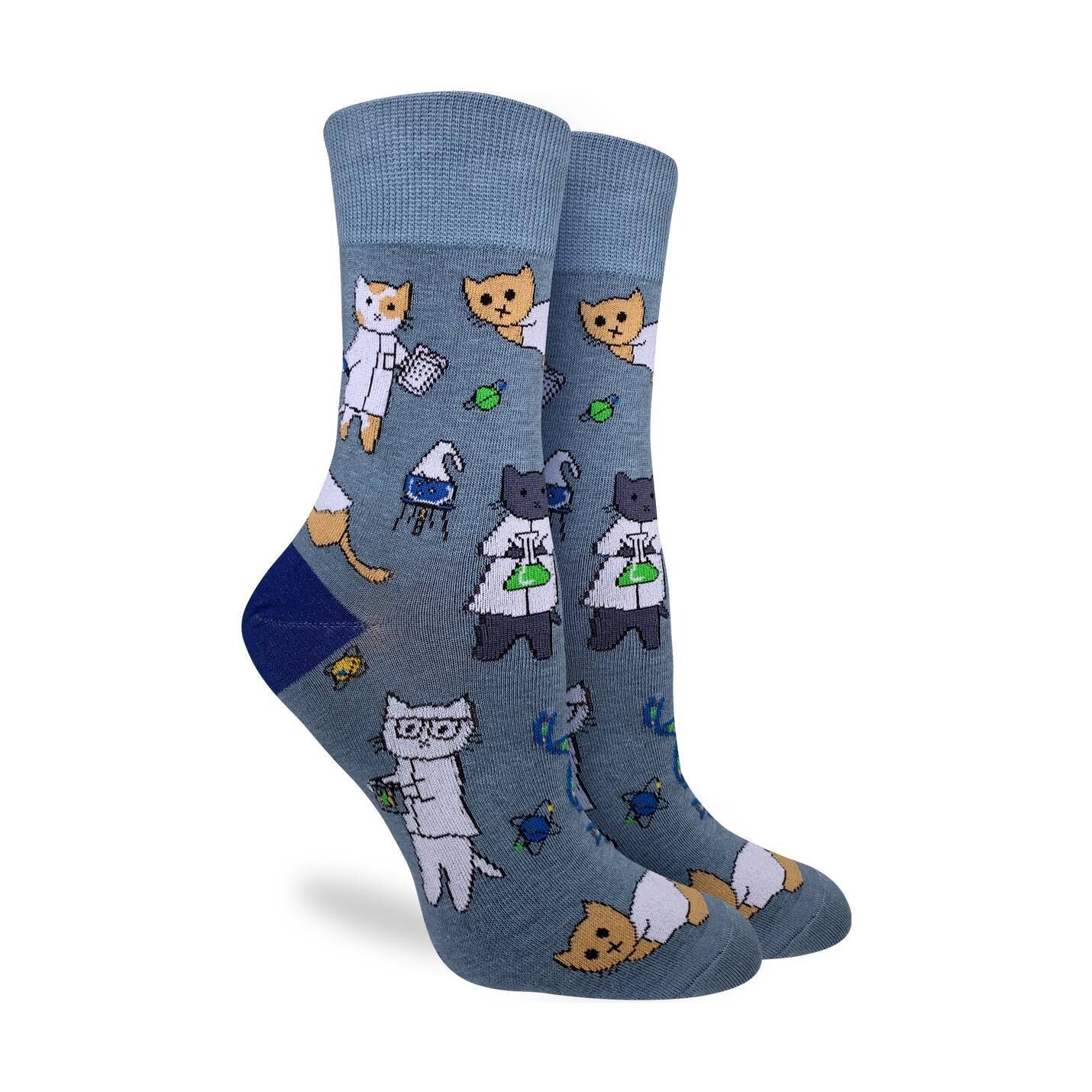Science Cats Socks | M Adult Size, Size: M