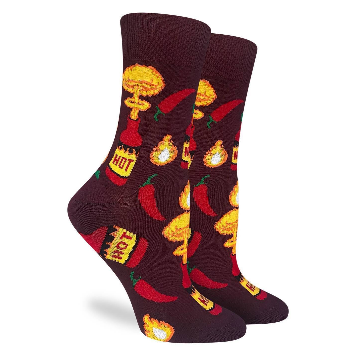 Hot Sauce Socks } M Adult Size, Size: M