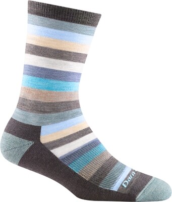 Women&#39;s 1644 Mystic Stripe Crew Lightweight Cushion Lifestyle Sock
