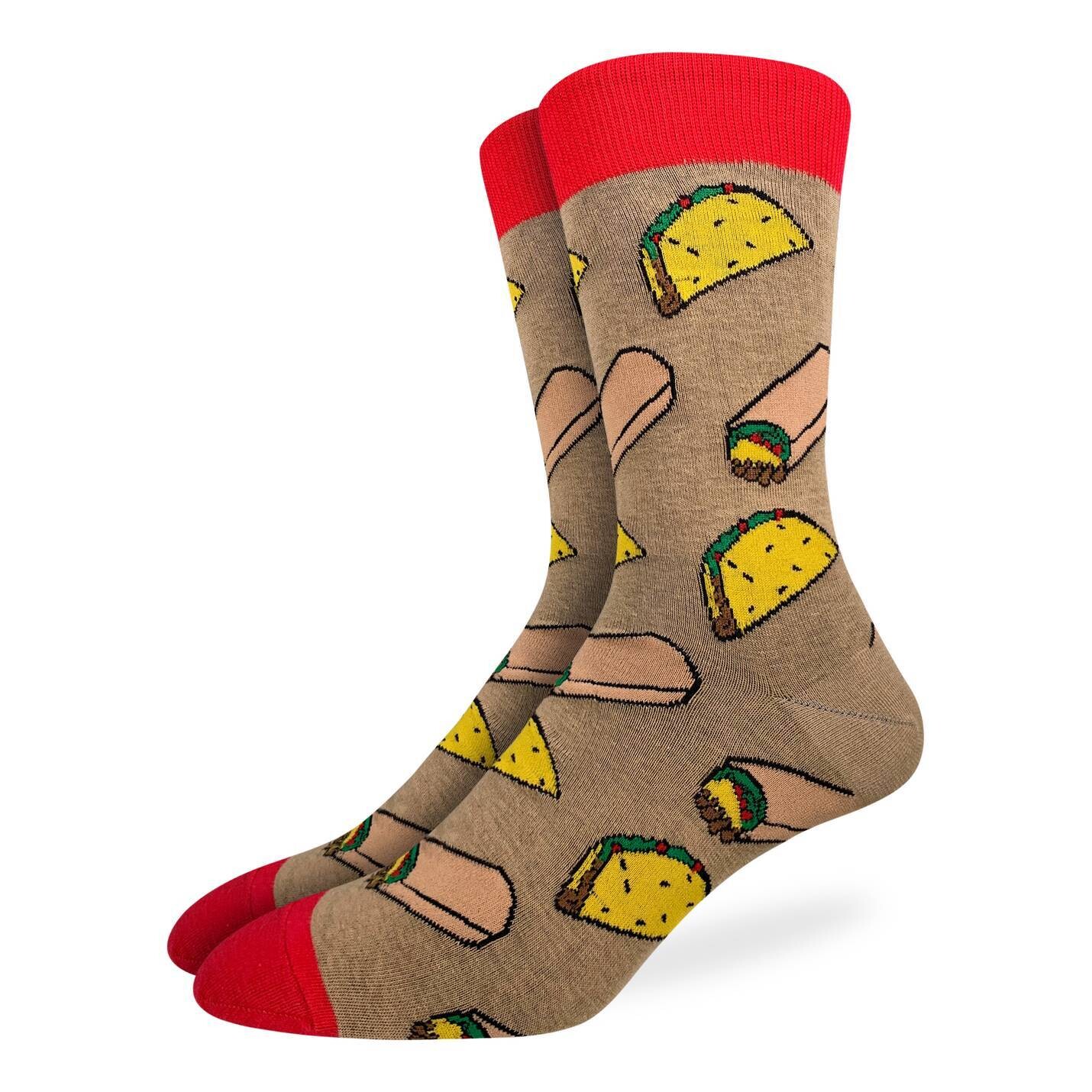 Taco & Burrito socks | M/L adult sizes | Good Luck Sock