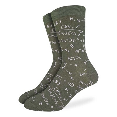 Organic Chemistry socks | M/L adult sizes | Good Luck Sock