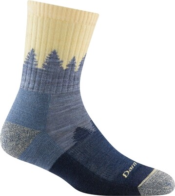 Women&#39;s 1971 Treeline Micro Crew Midweight Cushion Hiking Sock, Size: L, Color: Light Denim