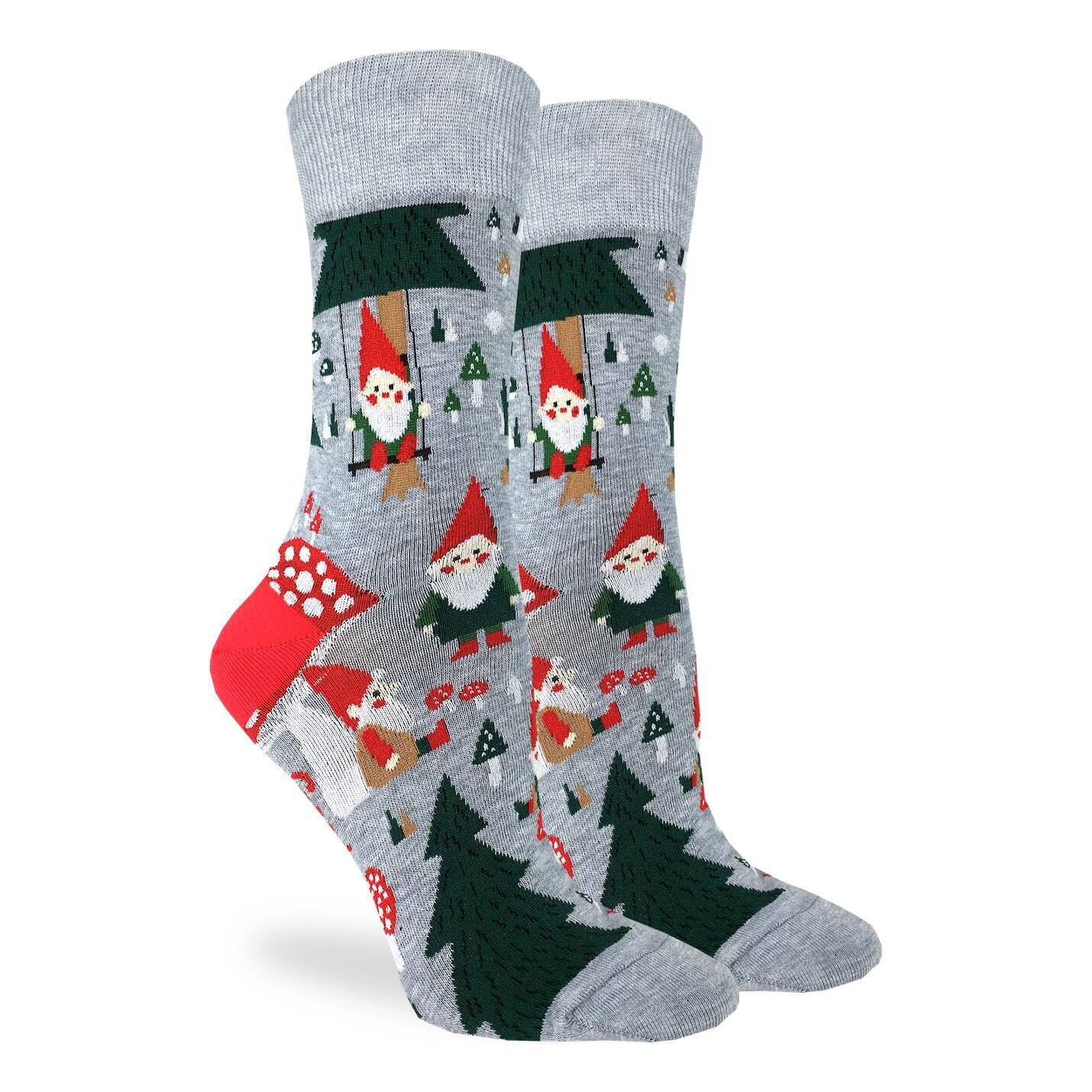 Woodland Gnomes Socks | L Adult Sizes