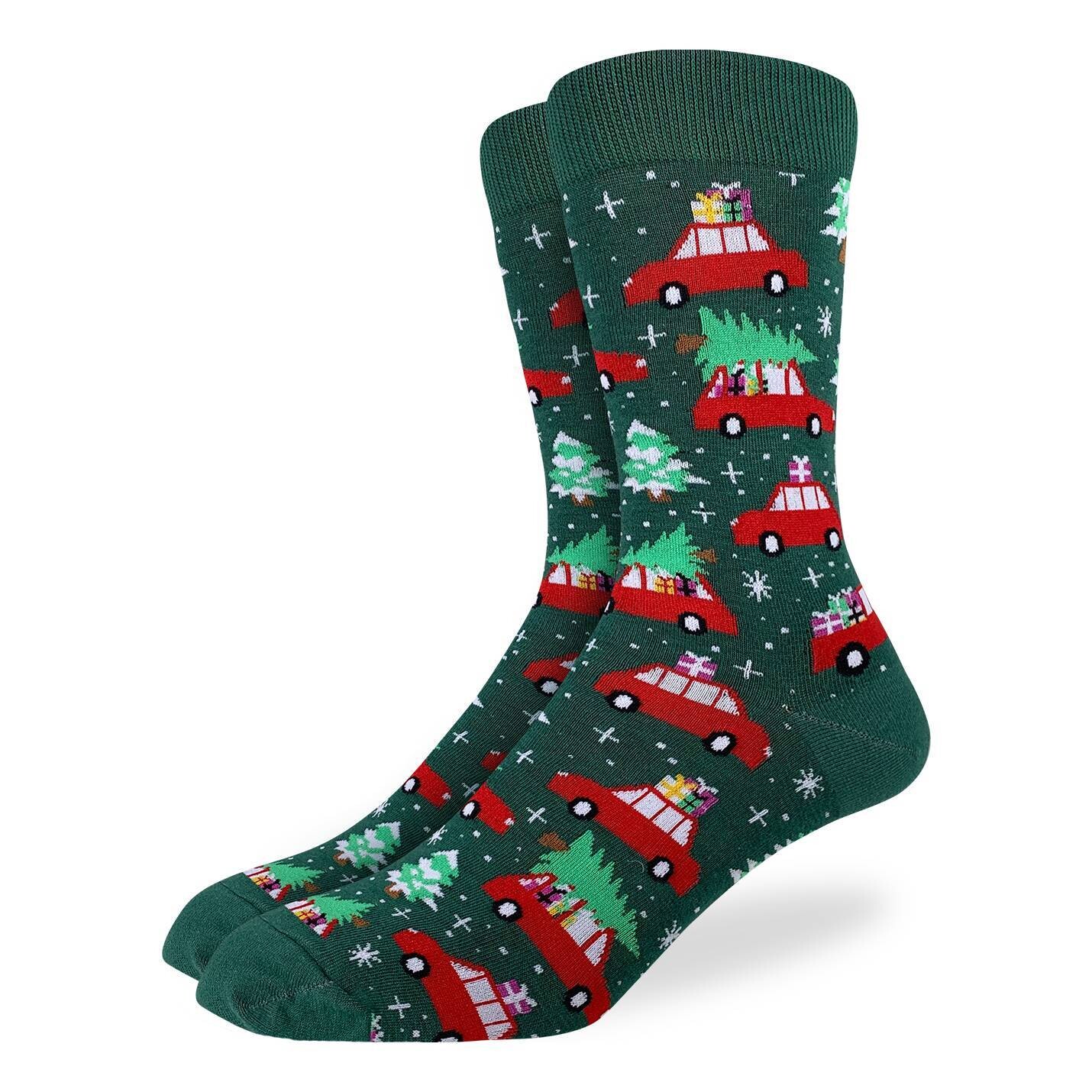 Christmas Trees socks | M/L adult sizes | Good Luck Sock
