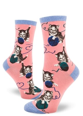 Yarn String Cat crew socks | M adult size | ModSocks