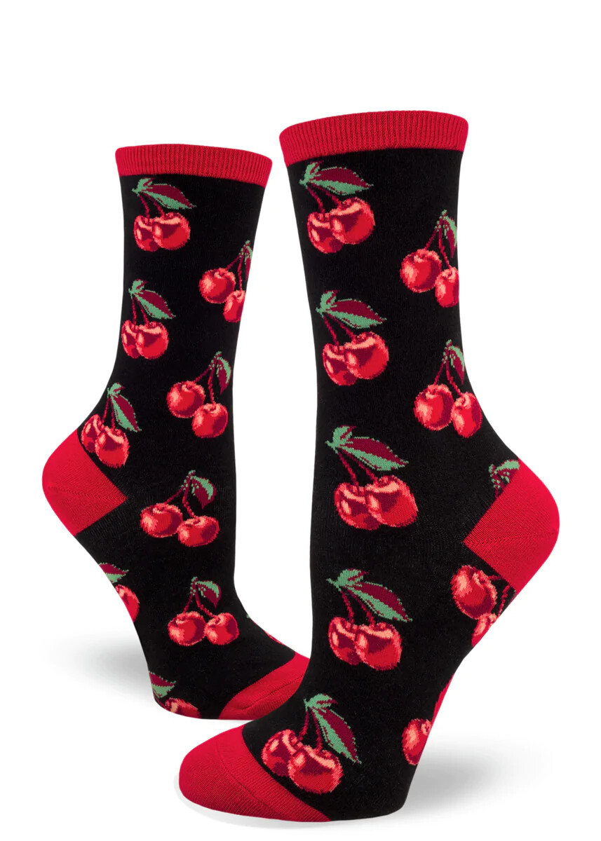 Cherry crew socks | M adult size | ModSocks