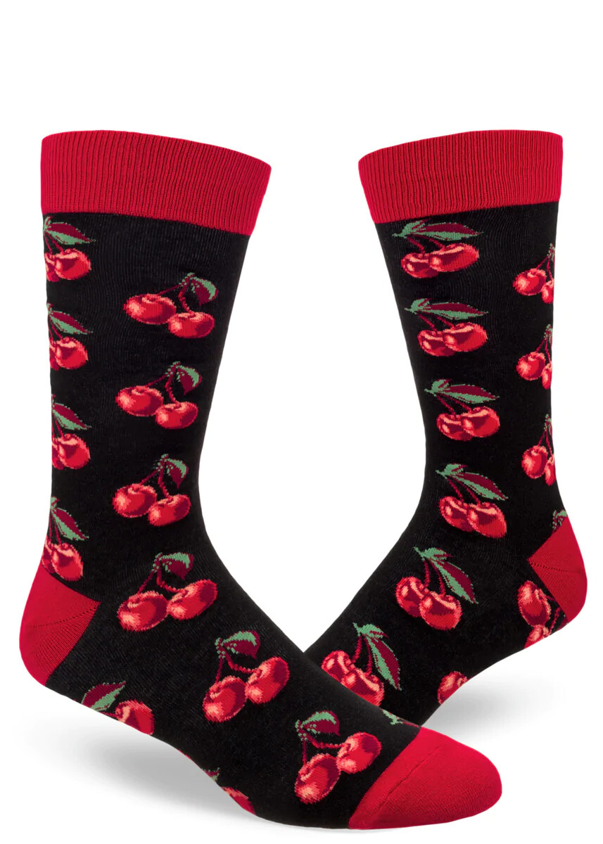Cherry crew socks | L adult size | ModSocks