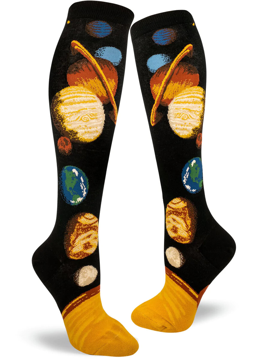 Solar System knee high socks | M adult size | ModSocks