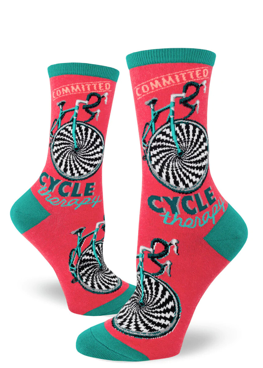 Cycle Therapy crew socks | M adult size | ModSocks