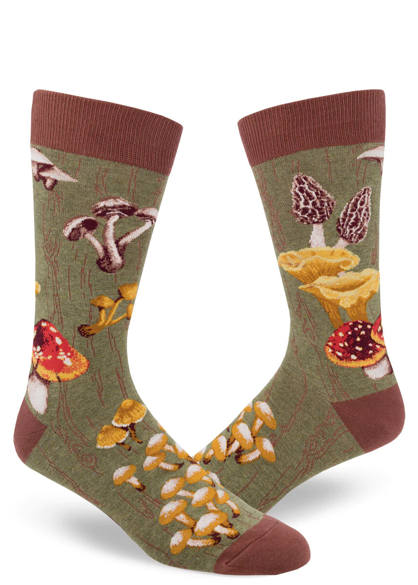 Mushrooms crew socks | L adult size | ModSocks