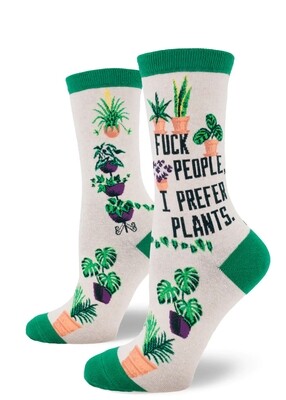 I Prefer Plants crew socks | M adult size | ModSocks