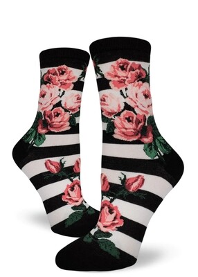 Romantic Rose crew socks | M adult size | ModSocks
