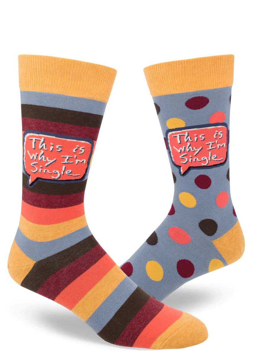 This Is Why I'm Single crew socks | L adult size | ModSocks