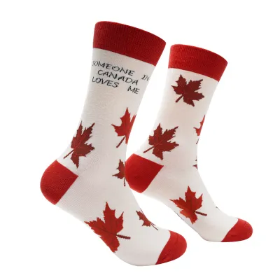 Someone In Canada Loves Me Socks | M/L adult sizes | Shoc Joc