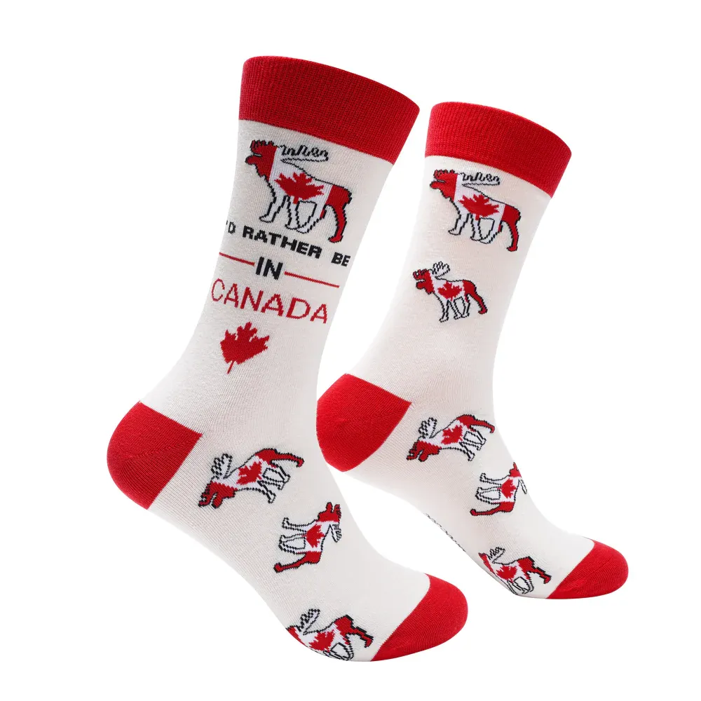 I&#39;d Rather Be In Canada Socks | M/L adult sizes | Shoc Joc