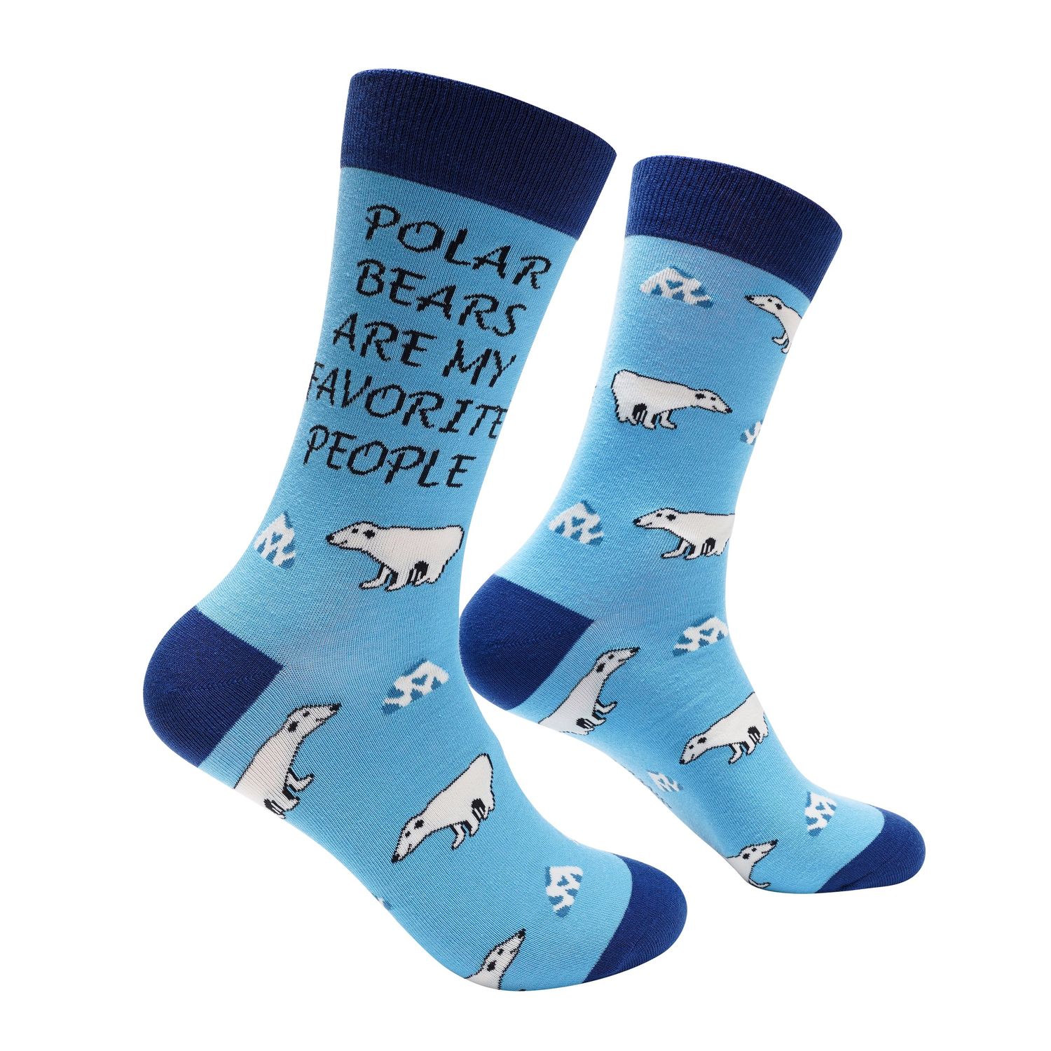 Polar Bears Are My Favorite People Socks | M/L adult sizes | Shoc Joc