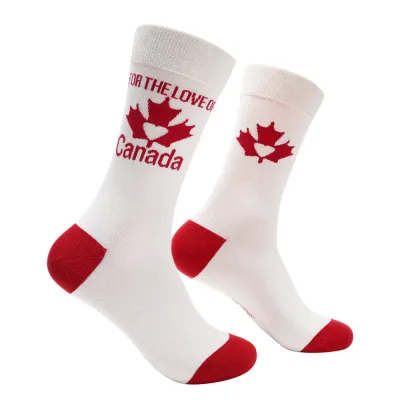 For The Love Of Canada Socks | M/L adult sizes | Shoc Joc