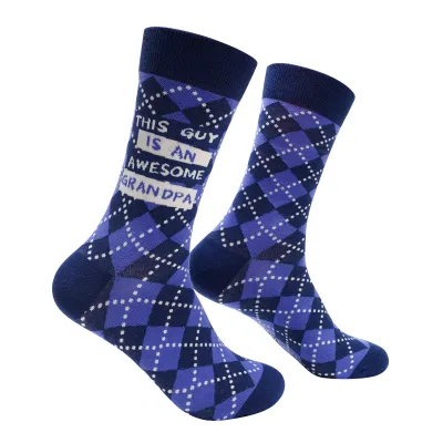 This Guy Is An Awesome Grandpa Socks | L adult size | Shoc Joc