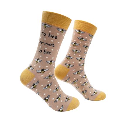 To Bee Or Not To Bee Socks | L adult size | Shoc Joc