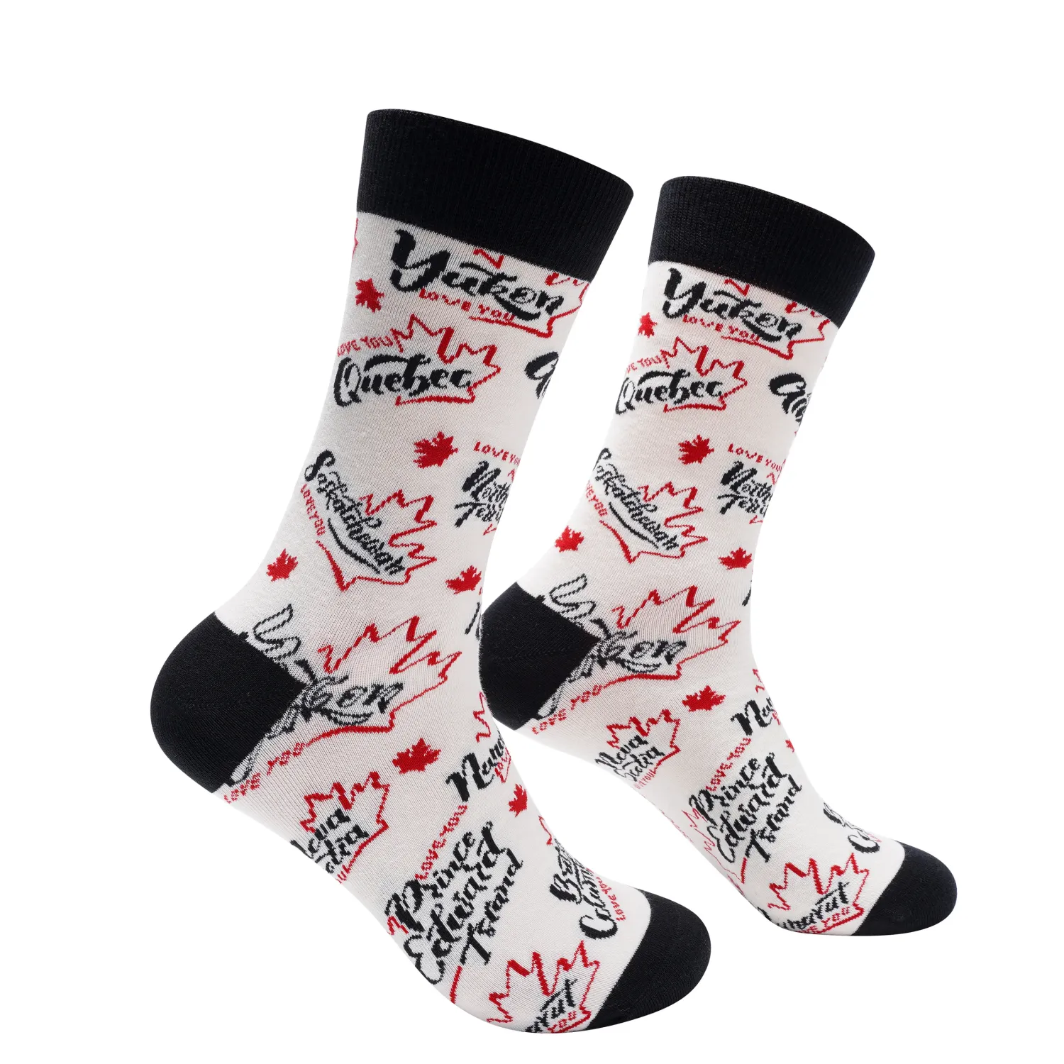 Provinces of Canada Socks | L adult size | Shoc Joc