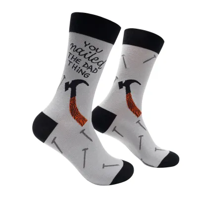 You Nailed The Dad Thing Socks | L adult size | Shoc Joc