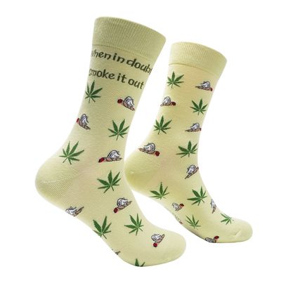 When In Doubt Smoke It Out Socks | L adult size | Shoc Joc