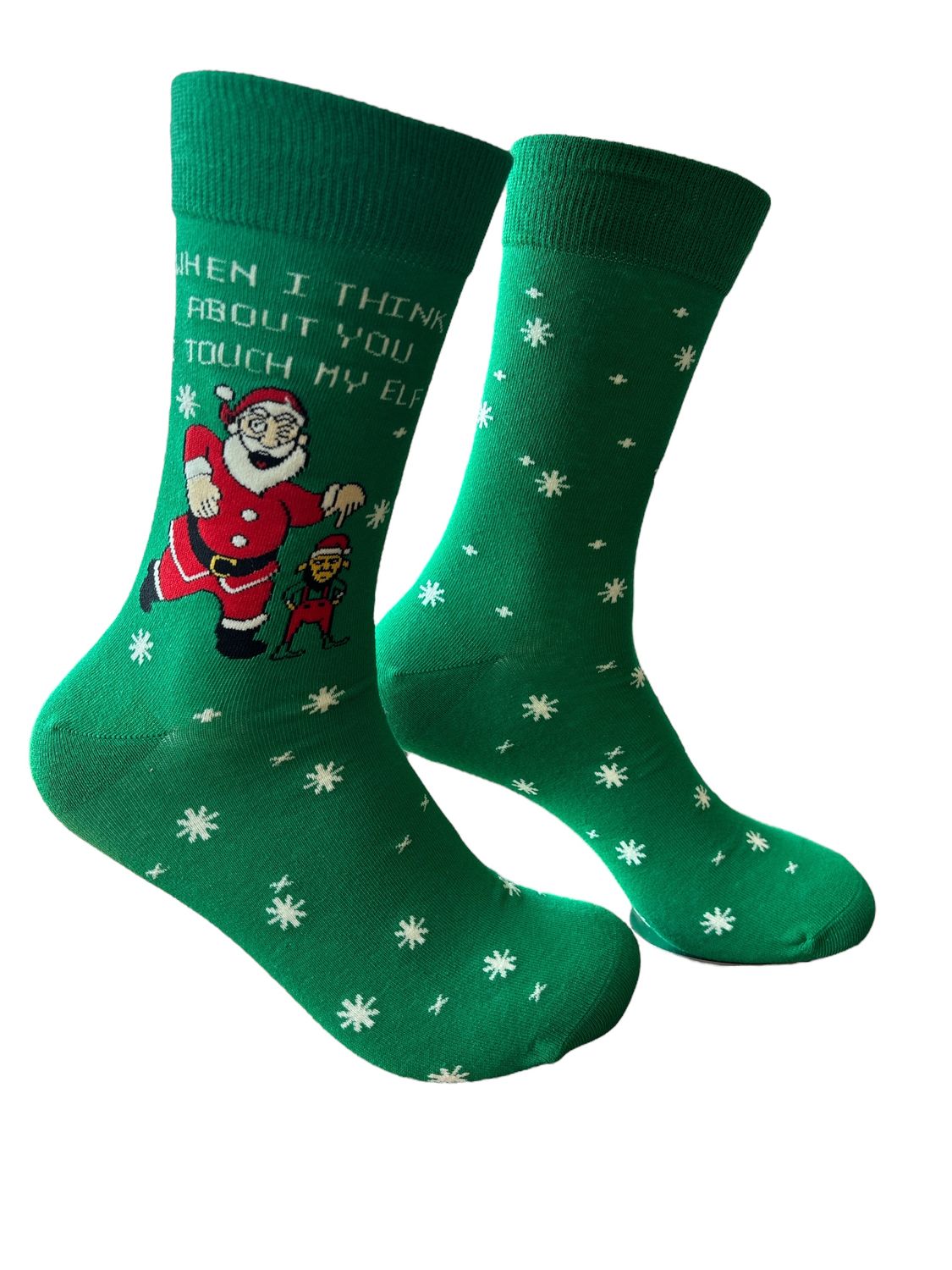 When I Think About You I Touch My Elf Socks | M/L adult sizes | Shoc Joc