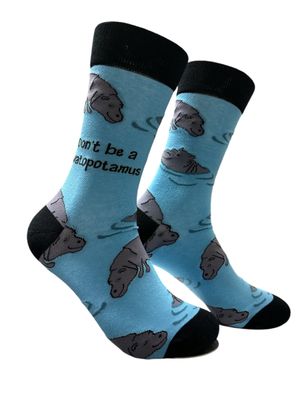 Don&#39;t be a Tw*topotamus Socks | M adult size | Shoc Joc