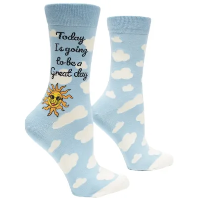 Today Is going to be a Great day Socks | M adult size | Shoc Joc