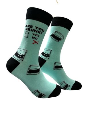 Are  You Drunk? Socks | L adult size | Shoc Joc