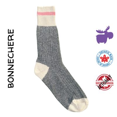 Bonnechere Cotton Cabin Socks Pink 2-pair pack