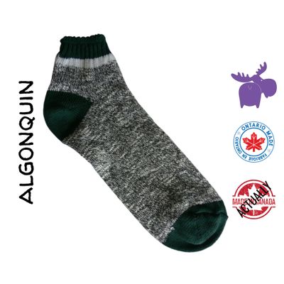Green Ankle Sock Actually Made in Canada by Purple Moose
