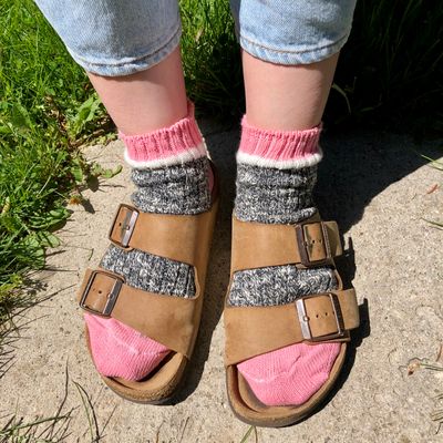 Algonquin Pink Ankle Socks - Actually Made in Canada
