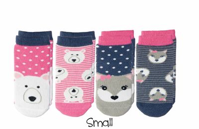 Cabin Socks - Polar Bear and Arctic Fox 4-pair pack