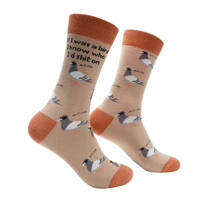 If I was a bird I know who I'd sh*t on Socks | L adult size | Shoc Joc