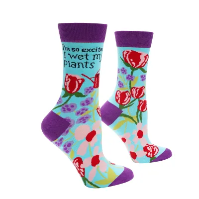I'm So Excited I Wet My Plants Socks | M adult size | Shoc Joc