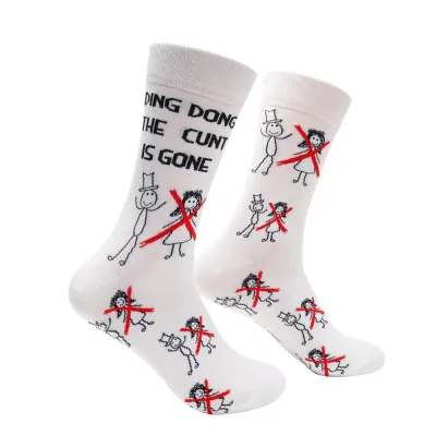 Ding Dong The C*nt is gone Socks | L adult size | Shoc Joc