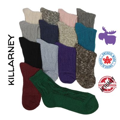 Killarney Cable Knit Quarter High Ankle Sock in 15 colours Killarney Cable Knit Quarter High Ankle Sock in 15 colours