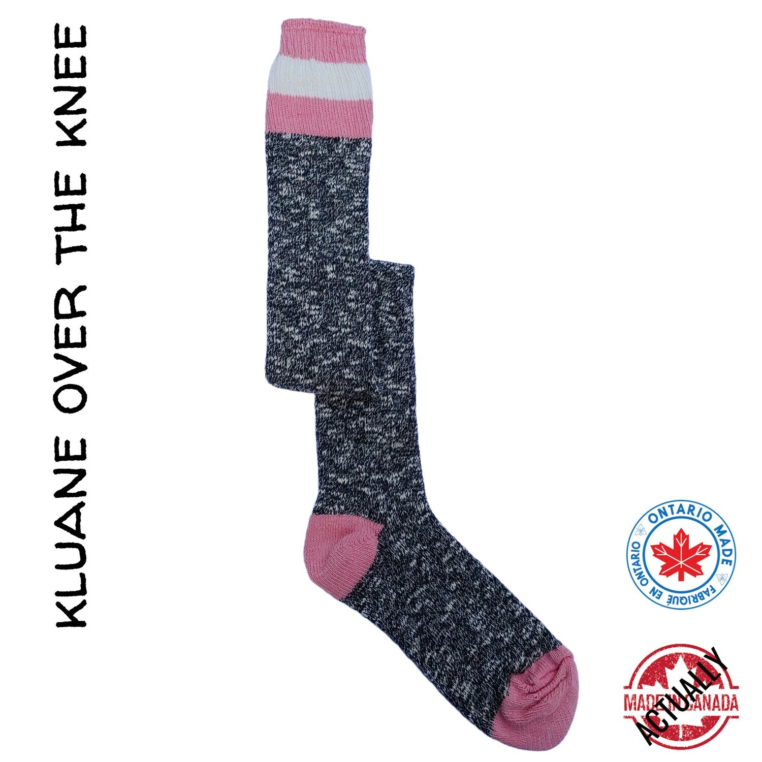 Kluane Over the Knee Sock - Pink