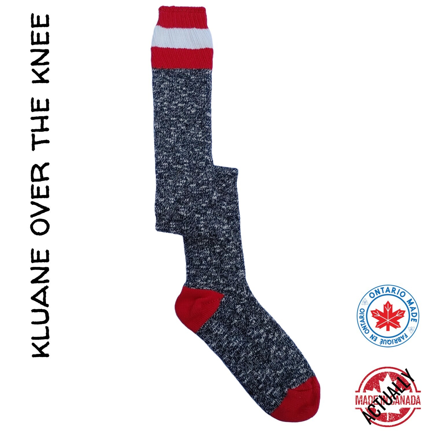 Kluane Over the Knee Sock - Red