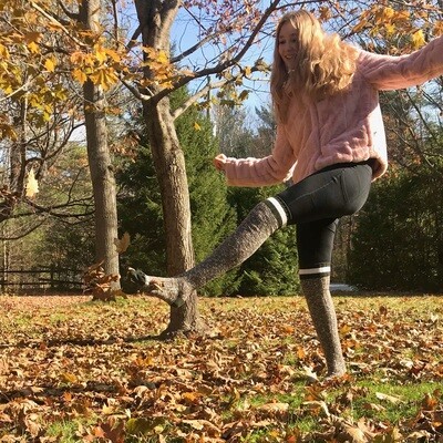 Kluane Over the Knee Sock - Black